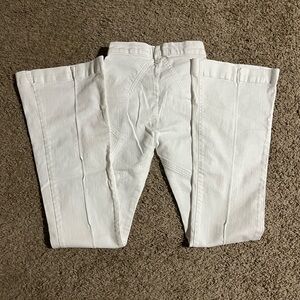REVICE VENUS STAR Optical White Denim retro flare Jeans Size 25 x 31